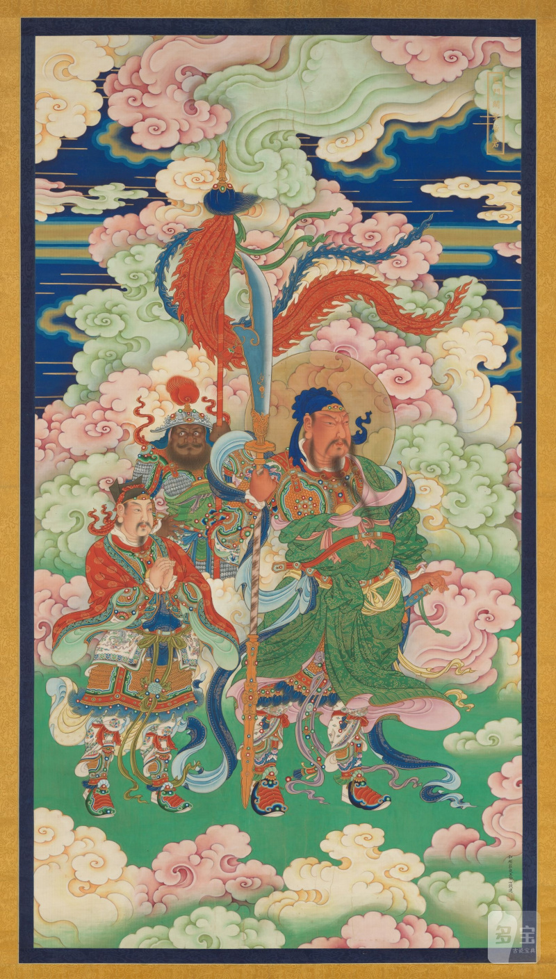 IMPORTANTE ET TRÈS GRANDE PEINTURE REPRÉSENTANT LE BOUDDHA SHAKYAMUNI - 图2